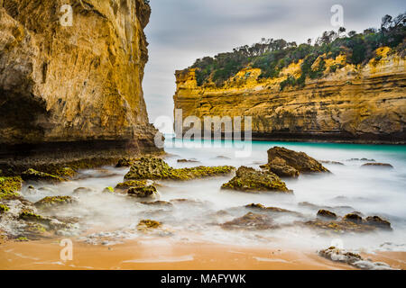 Loch Ard Gorge le long de la Great Ocean Road à Victoria, Australie Banque D'Images