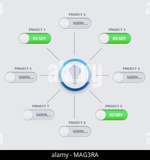 Business concept de timeline roadmap. Illustration de Vecteur