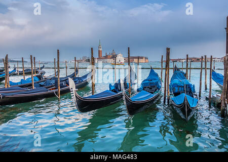 À l'échelle de San Giorgio Maggiore, de la Piazza San Marco Banque D'Images