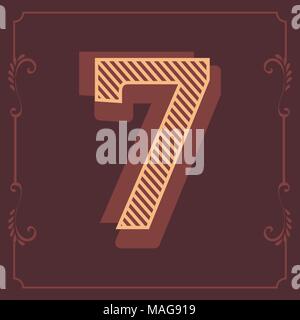 Lettres de l'alphabet en vintage style design dans le Vector Illustration de Vecteur