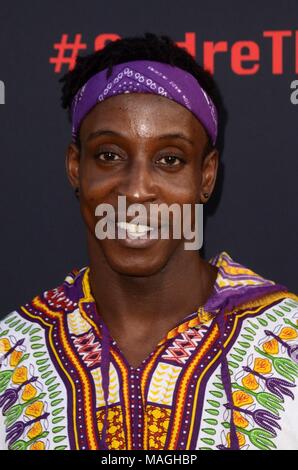 Los Angeles, CA, USA. Mar 29, 2018. Shaka Smith aux arrivées d'André le Géant HBO Premiere, Cinerama Dome, Los Angeles, CA, le 29 mars 2018. Credit : Priscilla Grant/Everett Collection/Alamy Live News Banque D'Images