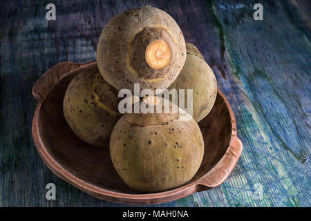 Dans un bol de fruits sapote Banque D'Images