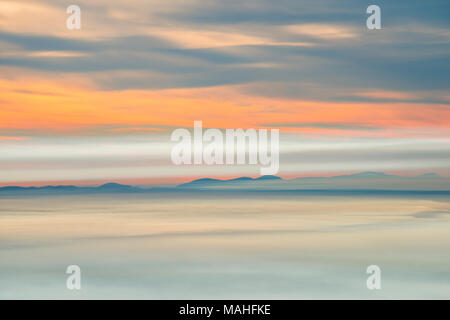 La fumée et le smog, après les incendies de forêt, à partir de la Coupole Clingman, Great Smoky Mountains NP, TN, États-Unis d'Amérique, par Bill Lea/Dembinsky Assoc Photo Banque D'Images