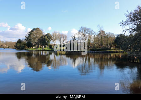 Village de Beaulieu, dans la New Forest, Hampshire, Angleterre, Royaume-Uni. Banque D'Images