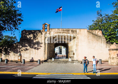 La Puerta del Conde, el Baluarte del Conde, Santo Domingo, République Domnican Banque D'Images