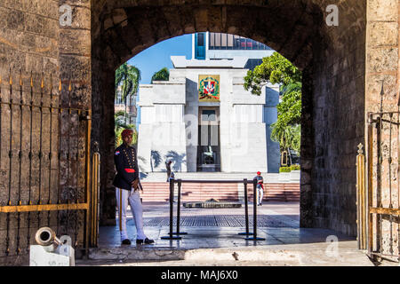 Autel de la Patria, Puerta del Conde, el Baluarte del Conde, Santo Domingo, République Domnican Banque D'Images