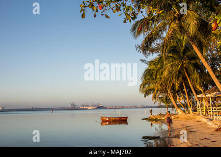 Playa Pública Boca Chica, Boca Chine, République Domnican Banque D'Images