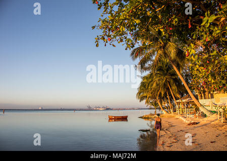 Playa Pública Boca Chica, Boca Chine, République Domnican Banque D'Images