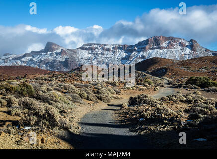 Gamme de montagne dans le Parc National du Teide, Tenerife, Canaries, Espagne Banque D'Images