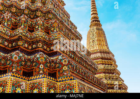 Wat Pho à Bangkok, monument de la Thaïlande Banque D'Images