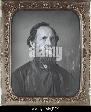 Portrait du général Thomas Jonathan Jackson (Stonewall). Ce daguerréotype est une copie de la plaque et est dans son étui d'origine. Titre : 'Stonewall général Thomas Jonathan Jackson' [Copier] plaque. . 1862. Thomas M. Easterly Banque D'Images