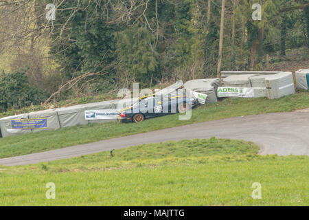 Down Hill Climb Gurston Testday 2018 Banque D'Images