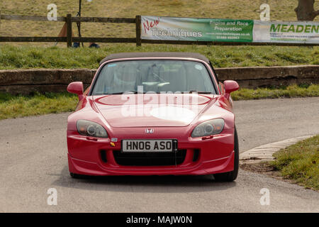 Down Hill Climb Gurston Testday 2018 Banque D'Images