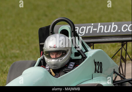 Down Hill Climb Gurston Testday 2018 Banque D'Images