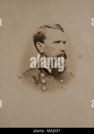 Carte de visite portrait de Frank P. Blair (Francis Preston Blair) en uniforme. Head shot, avec l'objet à la vers la droite. Titre : Frank P. Blair (Union européenne). . Entre 1863 et 1865. Banque D'Images