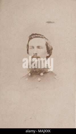 Carte de visite portrait de James H. Berry en uniforme. Head shot de sujet, à gauche. Titre : James H. Berry, l'étoile, l'U.S.S. L'Essex. . Entre 1861 et 1865. Banque D'Images