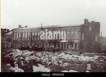 Titre : Brasserie Winkelmeyer sur Market Street, entre les 17e et 18e Rues. . Vers 1889. Banque D'Images