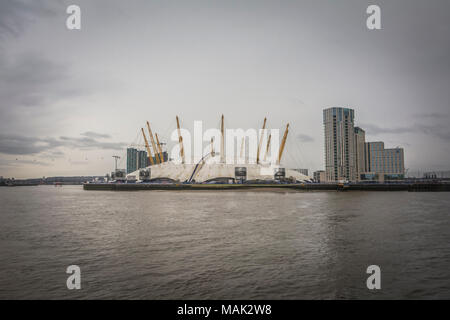 L'O2 Arena situé dans le centre de l'O2 complexe de divertissement sur la péninsule de Greenwich dans le sud-est de Londres, UK Banque D'Images