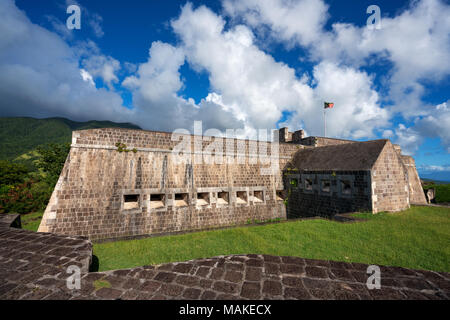 Parc National de la forteresse de Brimstone Hill. Banque D'Images