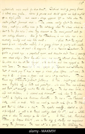 Décrit son voyage à travers l'Atlantique à New York sur l'État de Washington. Transcription : sophistiquée méli-mélo de sour krout. La viande douteuse de saveur musquée est boulonné sans plats rock trust, de pruneaux et de pommes séchées sont à moitié vidée de sur planches, et jamais un morceau apparaît à gauche sur la table lorsque le puissant-ventri allemands se présentent. Les femmes touchent surtout le deuxième tableau, faire un salon de l'écoutille au-dessus de l'escalier qui mènent à l'avant cabine ; où ils mijoter dans l'omni-présent reek of jamais la cuisson des dîners. L'un des Français dans notre cabine dispose d'une souris et moisis-comme sm Banque D'Images