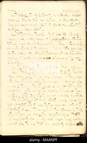 Prétend avoir bénéficié d'une lettre de George Bolton. Transcription : ou ainsi. 11. Le mardi. De Pearl Street. Une lettre de M. [Henry] Hart se dépêcher. Le meilleur bureau ici et là & Pearl Street, Occupé et anxieuse et malade, a écrit à M. Hart. Nuit, à Brooklyn, a appelé [William] Roberts. 12. Le mercredi. Voyageur, Pearl Street &c malade et anxieux, pauvres, mal vêtus et glace-froid. Pas le temps de réfléchir, encore moins mettre d'incidents. Davis, [Alfred Waud] ?s boutique marin-mate avec moi le soir. Et une lettre de George Bolton est venu. Il s'attend à ce que le ressort se le voir ici à nouveau. Je le ferais. J'étais Banque D'Images