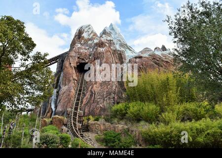 Expedition Everest ride au monde de Disney's Animal Kingdom Banque D'Images