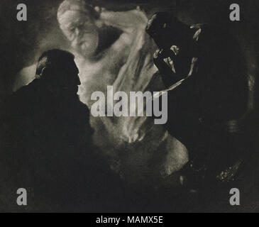 . Anglais :--Le Penseur de Rodin . 1900/1906 Banque D'Images