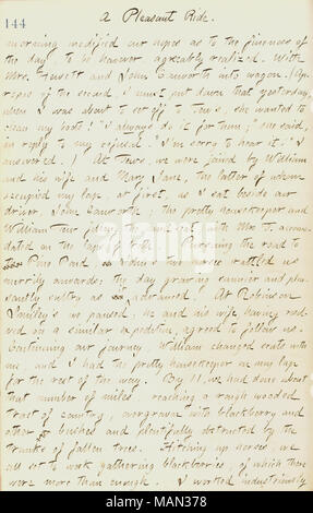 Décrit sa visite avec John Conworth au Canada. Titre : Thomas Butler Gunn Diaries : Volume 17, page 156, le 7 septembre 1861 . 7 septembre 1861. Gunn, Thomas Butler, 1826-1903 Banque D'Images