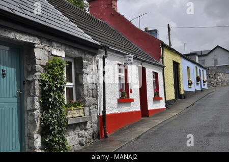 Dying Man House' de 'The Quiet Man' film, Cong, dans le comté de Mayo, Irlande Banque D'Images