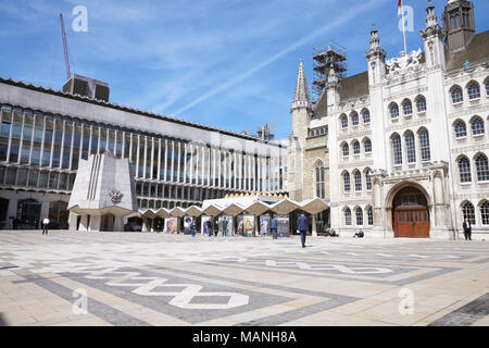 Londres - Mai 2017 : bâtiments Guildhall, London, EC2. Banque D'Images