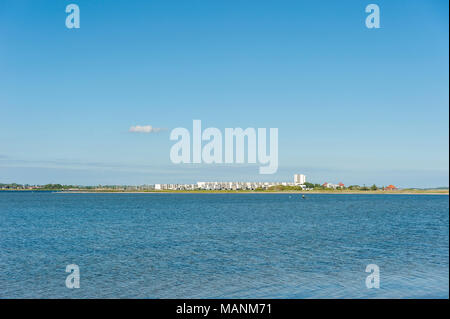 Vue depuis l'Wulfener Hals sur le Burger Binnensee vers Burgtiefe Fehmarn Wulfen,,, mer Baltique, Schleswig-Holstein, Allemagne, Europe Banque D'Images