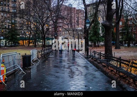 Washington Square Arch, un célèbre George Washington Memorial dans le West Village de New York City Banque D'Images