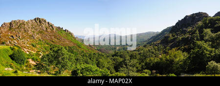 Castro Laboreiro de montagnes. Le parc national de Peneda Gerês, Portugal Banque D'Images