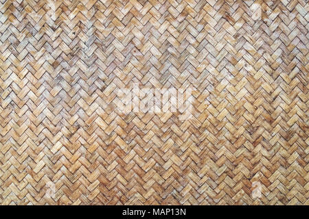 De l'artisanat traditionnel de style Thaï nature motif tissu texture fond surface en osier pour matériaux Banque D'Images