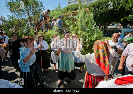 Notre Dame de l'agonie des festivités, la plus grande fête traditionnelle au Portugal. Viana do Castelo. Banque D'Images