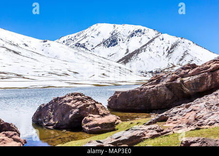 Montagnes de l'Atlas au Maroc, l'Afrique Banque D'Images