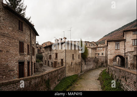 Gubbio, l'une des plus belles villes médiévales d'Europe, au coeur de la Région Ombrie, Pérouse Province Italie centrale Banque D'Images