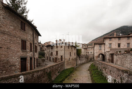 Gubbio, l'une des plus belles villes médiévales d'Europe, au coeur de la Région Ombrie, Pérouse Province Italie centrale Banque D'Images