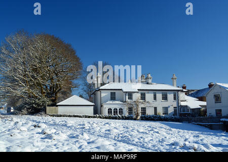 Lutry dans la neige Banque D'Images