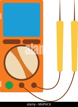 Icône de compteur d'énergie. Étiquette énergie pour le Web sur fond blanc. Télévision Vector Illustration. Illustration de Vecteur