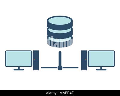 L'icône Réseau. Télévision Vector illustration. Illustration de Vecteur