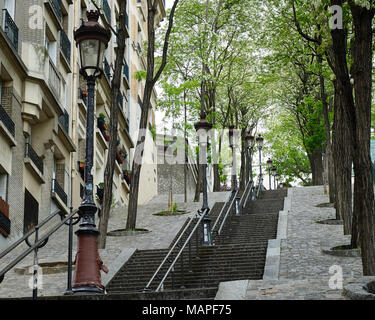 Étapes de Montmartre, Paris, France Banque D'Images