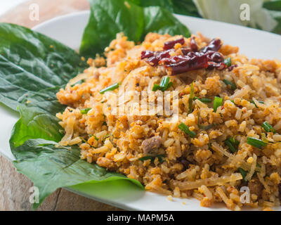 La cuisine thaïlandaise, épicée, salade de porc haché Banque D'Images