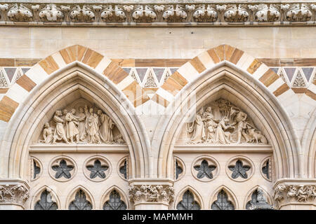 La Guildhall, un style néo-gothique victorien qui est le siège de Northampton Borough Council, Angleterre. Banque D'Images