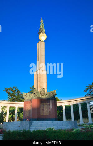 Monument aux soldats soviétiques à Vienne. L'Autriche Banque D'Images