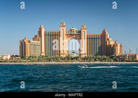 L'Atlantis Palm Resort sur le Palm à Dubaï (Émirats arabes unis, au Moyen-Orient. Banque D'Images