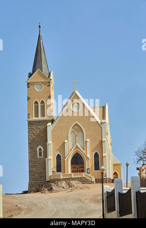 Église Felsenkirche en Luderitz, Namibie, Afrique Banque D'Images