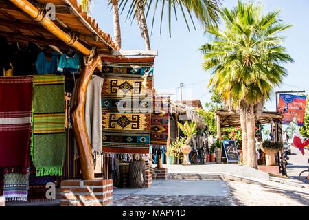 La colonie d'art ville de Todos Santos, Baja California Sur, Mexique Banque D'Images