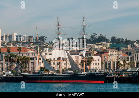 Clipper Star of India (écorce), le Seaport Village, San Diego, Californie, États-Unis d'Amérique, Amérique du Nord Banque D'Images