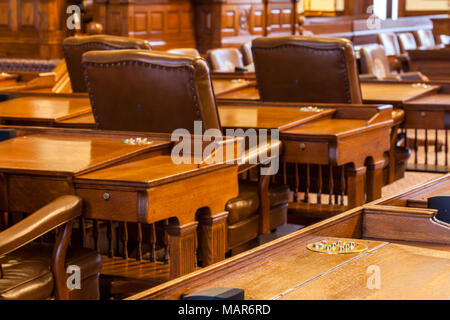 La Chambre des représentants du Texas State Capitol building situé dans le centre-ville d'Austin Banque D'Images